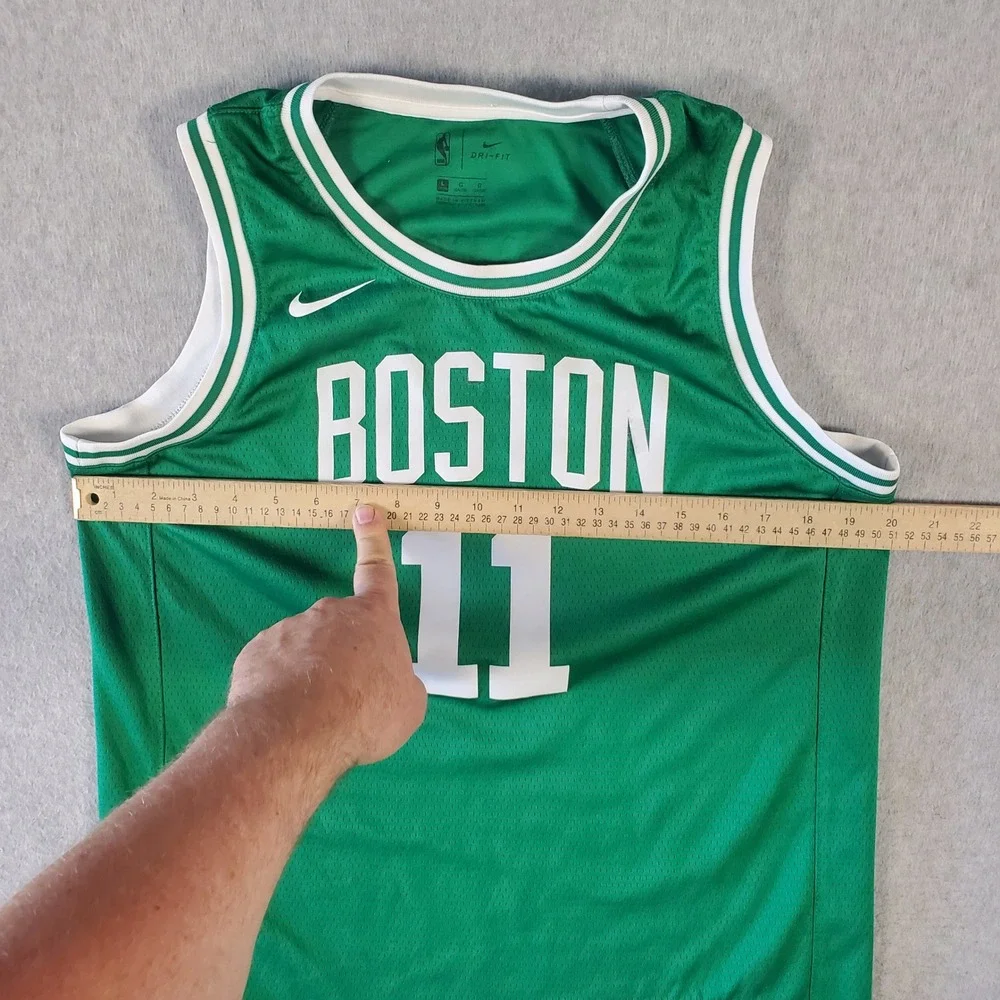 Nike Boston Celtics Kyrie Irving 11 Jersey Kids Large Green Dri-FIT Swingman